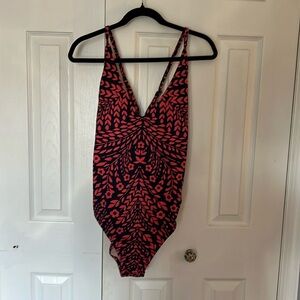 Kona Sol print one piece bathing suit